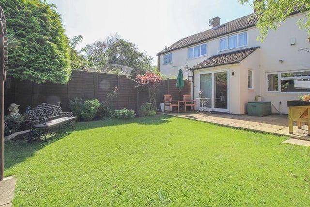 This three bed terraced house, located on Whaddon Way, Milton Keynes, boasts a beautifully maintained lawned back garden, with an area great for outdoor entertaining. Property agent: Purplebricks. bit.ly/3jhKTiv