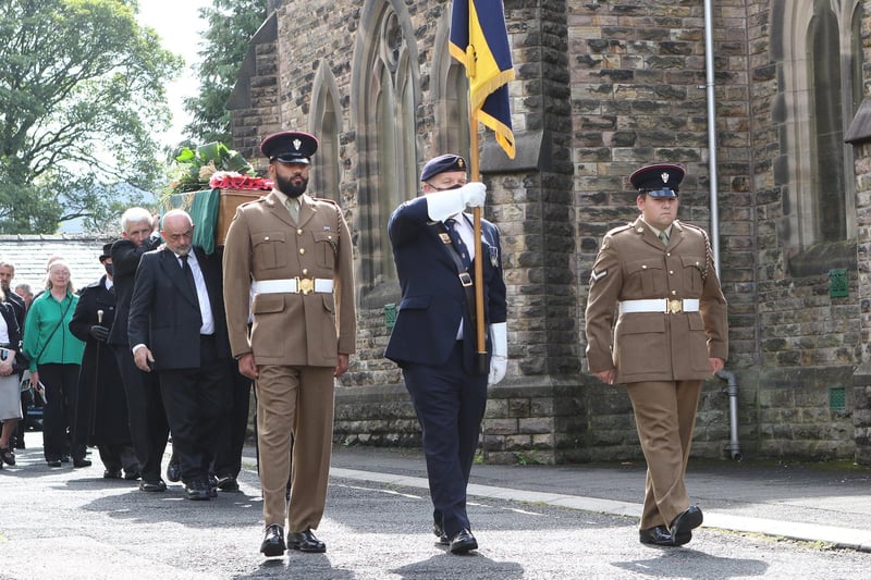 Mr Eley was given a full military funeral