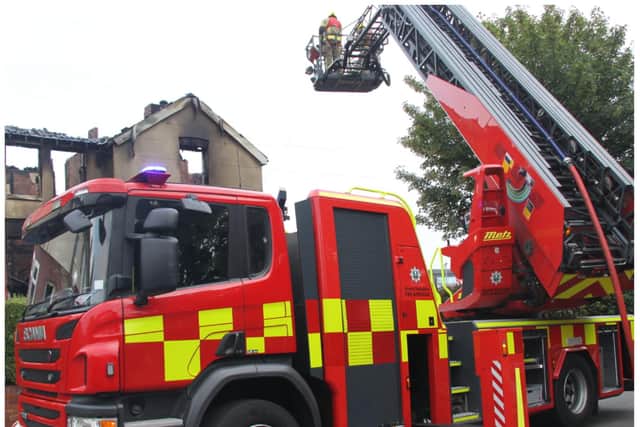 Fire crews across South Yorkshire were stretched as a major incident was declared.
