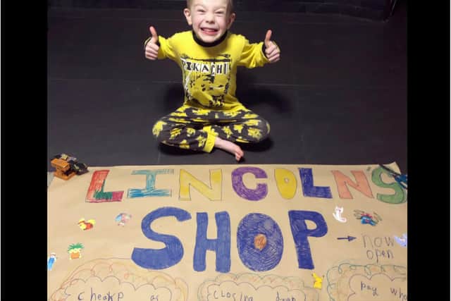 Lincoln Burdis made more than £180 after setting up his own shop. (Photo: Alhanna Burdis).