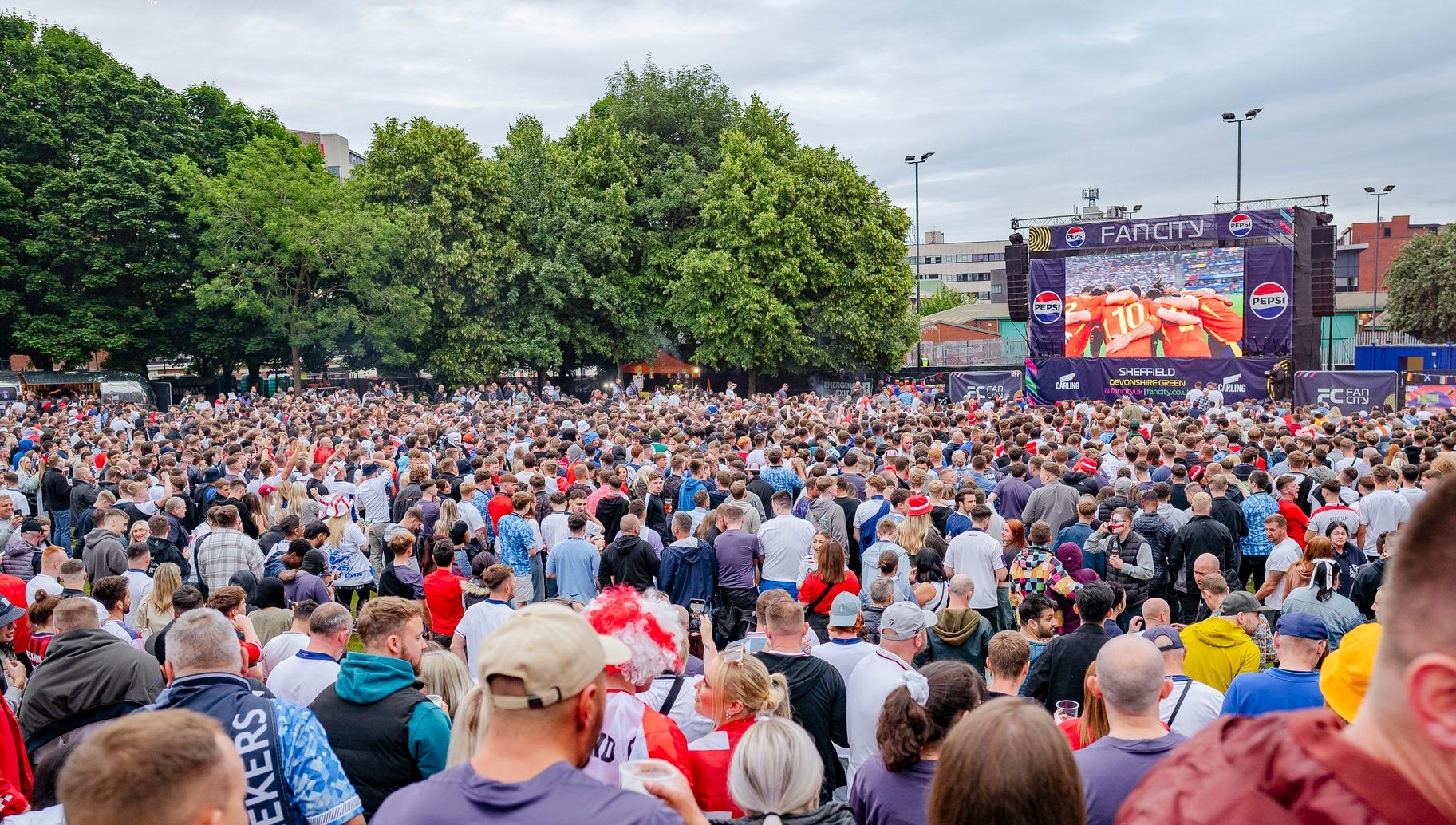 Springfield Park Fans World Cup fan park plans announced as England progress in football ...