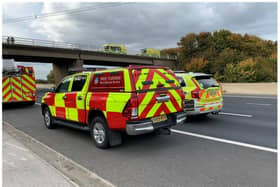 The driver of a car transporter was killed in a crash on the M62.