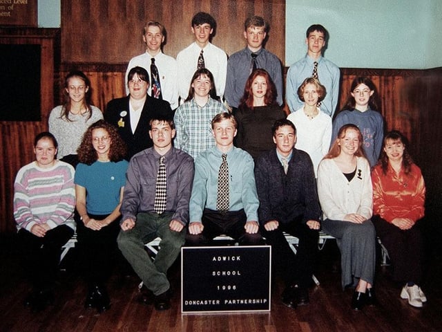 Adwick Comprehensive School's personal achievement certificate recipients 1995/96 are, back row, from left, Stuart Owens, Dean Brown, Alan Bowmar and Stuart Laidlaw; middle row, Helen Mason, Julie Toomer, Joanna Butterfieeld, Samantha Webster, Lyndsey McAvoy and Rachel Antcliffe; front row, Donna Tildesley, Rachel Baird, Andrew Camm, Ian Roden, John McKay, Louise Riley and Elizabeth Wood.