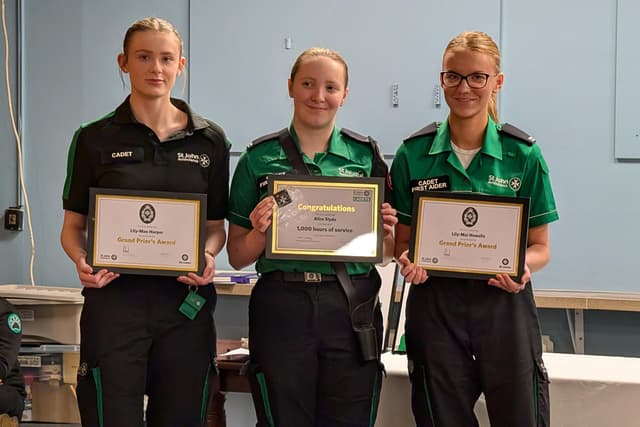 Jährliche Preisverleihung an Freiwillige des St. John Ambulance in der ...