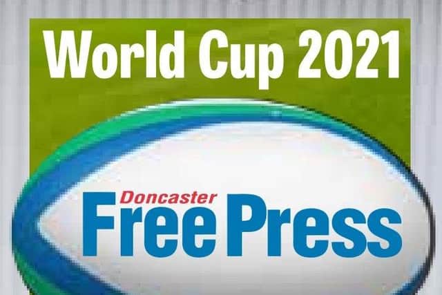World Cup 2021: Touch Down in Doncaster campaign logo
