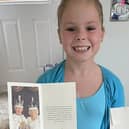 Harlow Callan was delighted after receving a letter from the King and Queen.