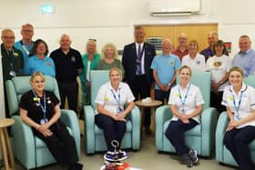 Pictured are District Governor Kevin Hunter, along with Penny Bradley, Stuart Allen, Bob Day and Ron Lindsay from Tickhill and District Lions Club, Auriol Henton, Pat Hammond and Brian Ball from Thorne Rural Lions Club, Brian Ross and Gillian Carter from Doncaster Lions Club and Mick Burke, Karen Taylor, Barry and Wendy Roughley from Doncaster Went Valley Lions Club.