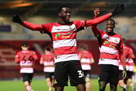 Mo Faal celebrates his goal. Picture: Howard Roe/AHPIX LTD