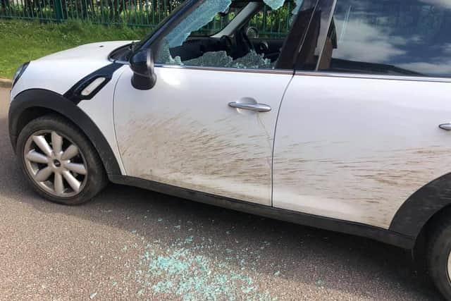 The aftermath of the attack at the Lakeside Practice.