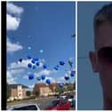 Hundreds of balloons were released and fireworks set off to remember Jay Walker. (Photo/Video: Jordan Jones).