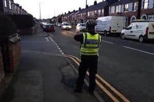 Police speeding operation on Wentworth Road, Wheatley. PIcture: South Yorkshire Police