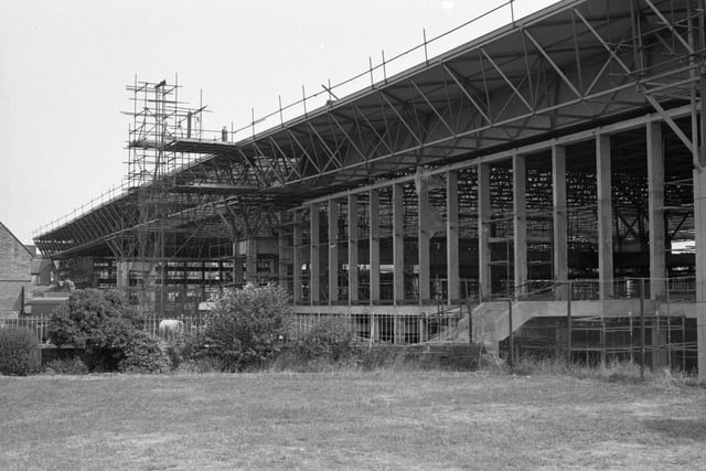 A view of the sports centre 44 years ago. Do you remember when it was being built?