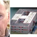 Doncaster man Howard Russell quit his job over the appalling living conditions on the Bibby Stockholm migrant barge. (Photos: SWNS).