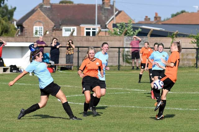 Harworth Colliery Ladies v Handsworth Ladies. Photo: John Mushet