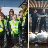 The clean up took place on the streets of Armthorpe.