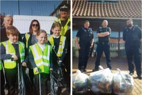 The clean up took place on the streets of Armthorpe.