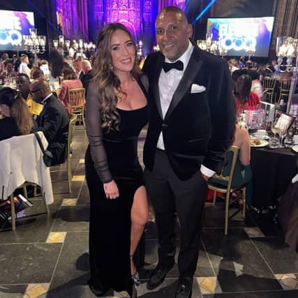 Autistic Advocate Danielle Bryce representing the charity at the awards ceremony