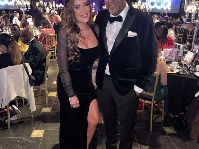 Autistic Advocate Danielle Bryce representing the charity at the awards ceremony