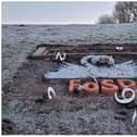 Vandals wrecked a display for The Queen in Sandall Park.