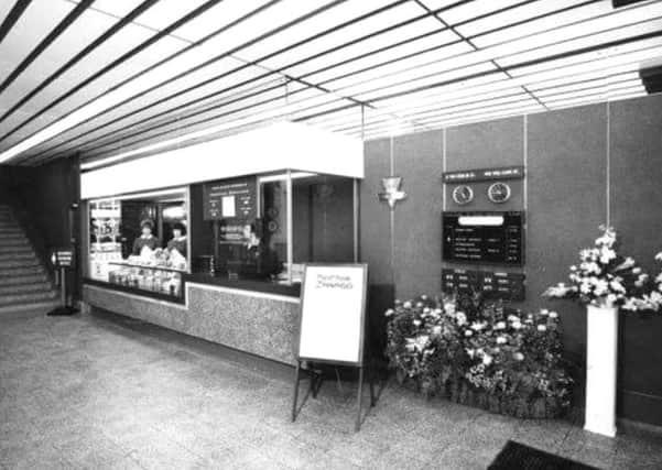 The foyer of the cinema in its heyday.