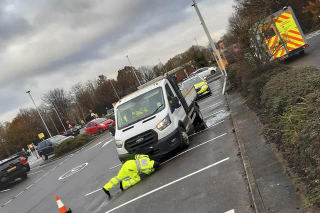 Police carried out operations at Sainsburys before moving onto other locations.