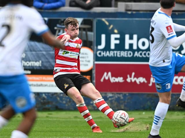James Maxwell went off after taking a knock in Rovers' last game, at Barrow.