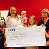 Chair of the Little Rainbow Autism Group, Paula Whitehead with other members of the group.