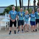 The six Doncaster Triathlon Club members who competed out in Mallorca.