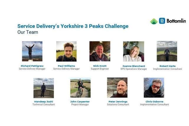 The team from Bottomline taking on the Three Peaks challenge.