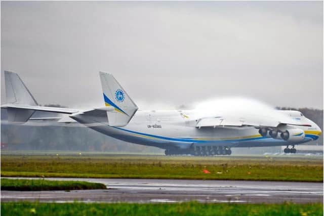 The giant Antonov An-225 was a regular visitor to Doncaster Sheffield Airport.