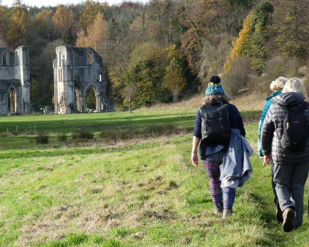 Roche Abbey in view