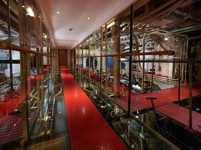 Fingal was previously a Northern Lighthouse Board tender, helping maintain lighthouses and transporting their keepers, equipment and supplies to some of the most treacherous locations in Scotland. The super-friendly staff on board the ship are only too happy to give visitors a tour of the engine room.