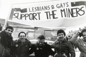 Lesbian and gay activists supported miners during the 1984-85 strike. (Photo: Doncaster Pride).