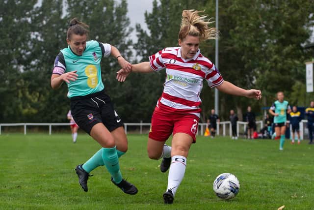 Holly Housley in action for Belles last season. Picture: Annabella Saunders-Gilbert/AHPIX LTD