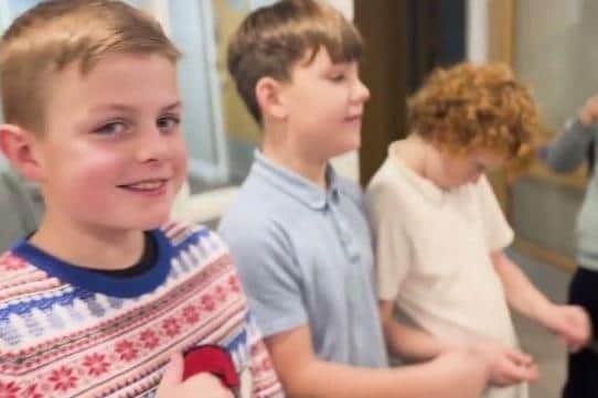Pupils from Plover Primary visited a local care home.