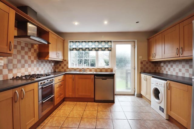 A bright and spacious fitted kitchen.