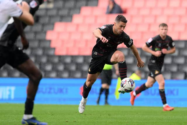 Doncaster Rovers midfielder Tommy Rowe.