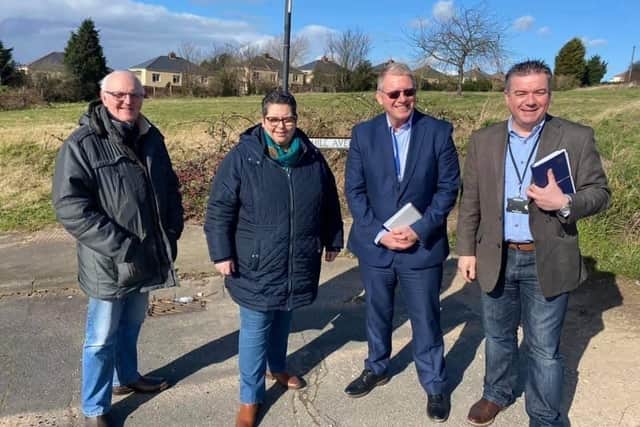Mexborough councillors Andy Pickering, Bev Chapman and Sean Gibbons on the campaign trail in the run up to the local elections back in April 2021.