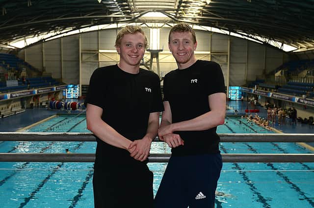 City of Sheffield swimmers Max (right) and Joe Litchfield at Ponds Forge Swimming Centre. (Picture: Scott Merrylees)