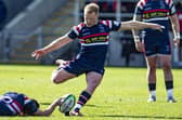 AIM, FIRE: Doncaster Knights' Alex Dolly had his sights set correctly, kicking four conversions in the win over London Scottish. Picture Tony Johnson