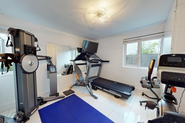 The home gym - no excuse for not keeping fit.