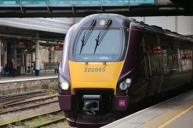 EMR new train service at Sheffield station. Picture: Chris Etchells