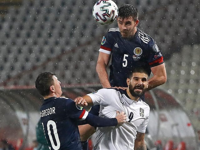 First half booking blotted his copybook a little but didn't hold him back in the tussle with Mitrovic who he kept so, so quiet. A real find for Steve Clarke at international level. Does what he's good at - defending - and STILL unbeaten.