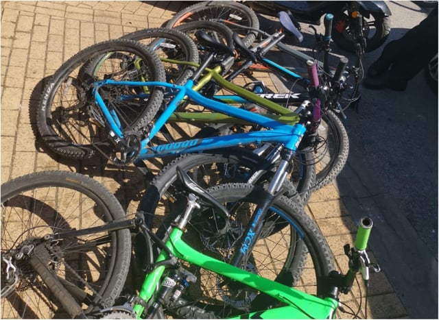 A huge haul of stolen bikes was recovered in Doncaster.