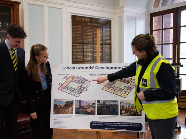 Exciting plans to create new blocks at Hill House School have got under way.