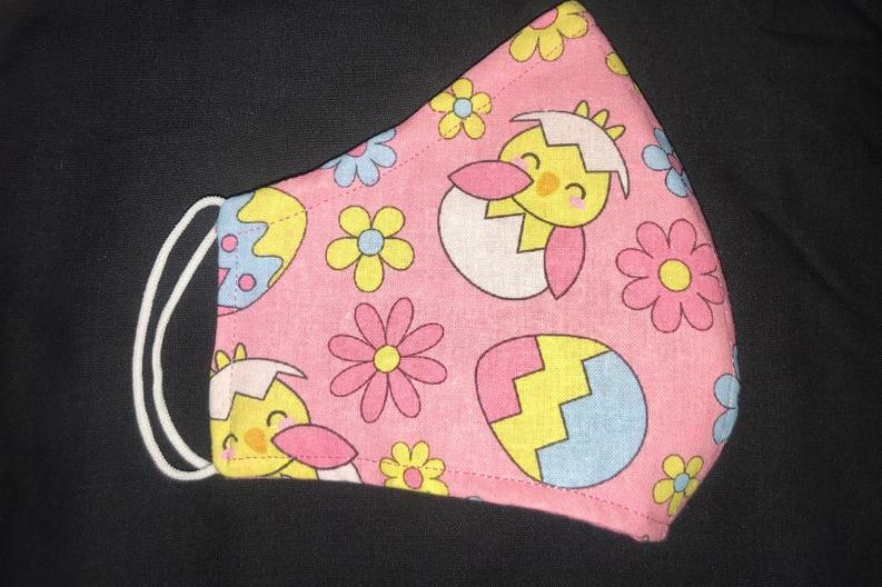 Easter themed face mask from SeamsterCreations.