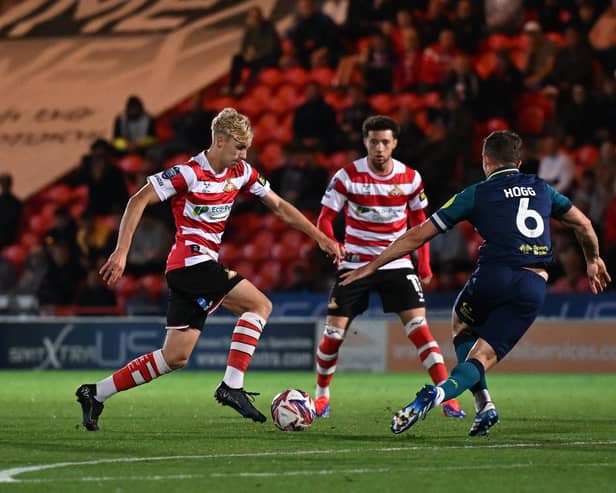 Sam Straughan-Brown (left) is heading out on loan for a month.