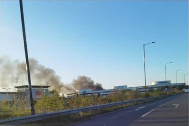 The huge photo has been spotted all over Doncaster. (Photo: Martin Wallsgrove).