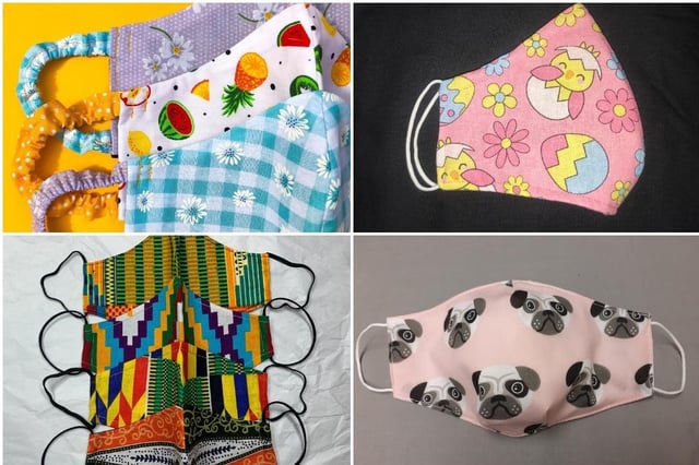 10 masks sold by Doncaster crafters.