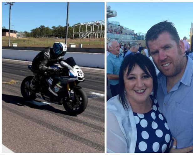 Motorcycle enthusiast Christopher Fitzgerald has been laid to race after a fatal crash at a race track in Australia.